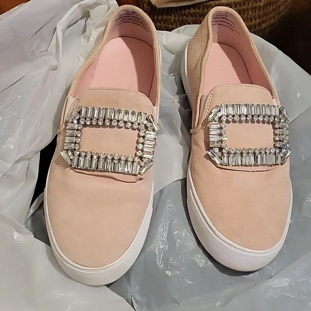 KARL LAGERFELD PARIS
Ermine Embellished Leather Sneakers Light Pink - Picture 3 of 5